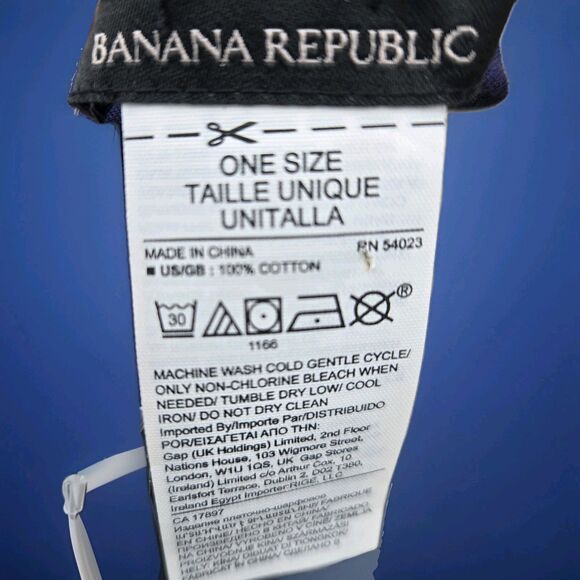 Banana Republic Ombre Sarong Blue Navy Cotton Beach Wrap One Size 45"x72" NWT - Picture 3 of 7